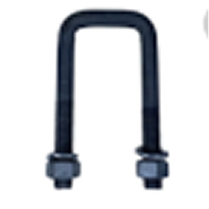 ABRAZADERA 7/8X75X380 PLANA CON TUERCA FH