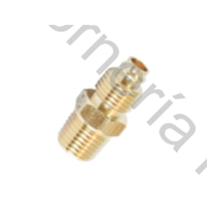 CONECTOR RECTO ROSCA 3/8 A POLIAMIDA DE 10 MM (SIN TUERCA MOLETEADA)