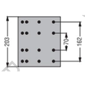 CINTA DE FRENO MONTENEGRO 8" DC 332 EN 19 MM (DUROLINE)