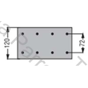 CINTA DE FRENO M.BENZ 1114 TRAS (HIDRAULICO) DM 540 EN 19 MM (DUROLINE)