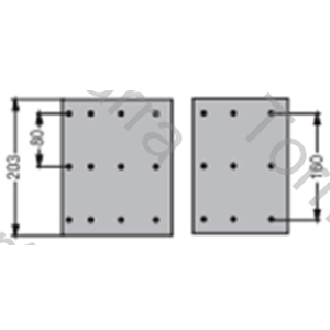 CINTA DE FRENO VOLVO B-8/NL-10 DEL 8" DV 889 EN 22,2MM (DUROLINE)
