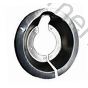 GUARDAPOLVO DE CHAPA MASTER P/CAMPANA (7" 6 AGUJEROS CON LABIO)