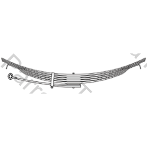 HOJA FORD CARGO 1722 TRASERA 1ERA PARABOLICA (76,2X19,8X1962)