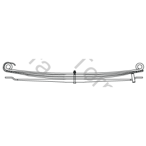 HOJA M.BENZ AXOR 1933/38 TRASERA 2DA (100X28X1843) PARABOLICA