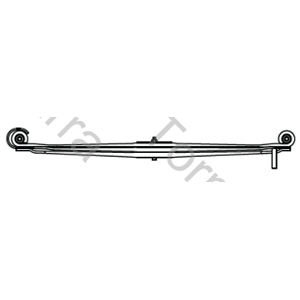 HOJA M.BENZ AXOR 1933 4X2 TRASERA 2DA (100X30X1804) PARABOLICA