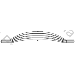 HOJA SCANIA (6X4) TRASERO 2DA (90X41X1540) PARABOLICA